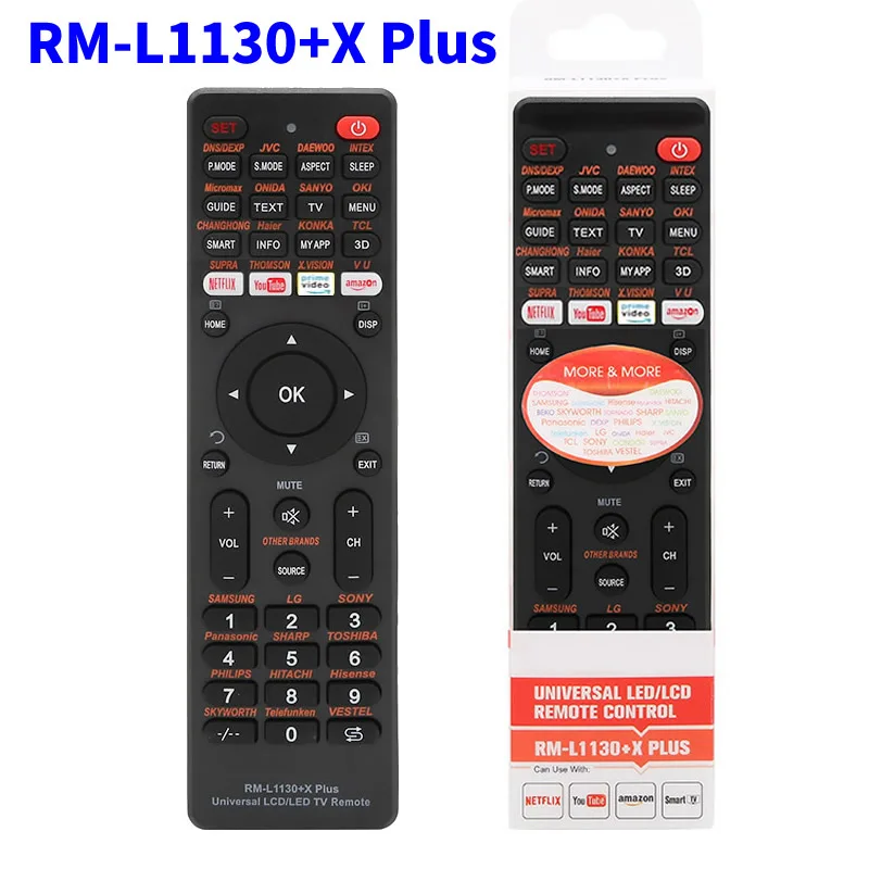 Global Universal LCD LED TV Universal Remote Control RM-L1130+8+12+X Plus