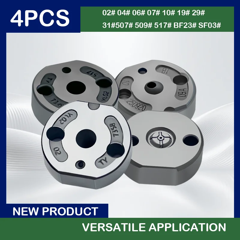 02# 04# 06# 07# 10# 19# 29# 31# 507# 509# 517# BF23# SF03# 4Pcs - Valve Plates Suit For DEN-SO Vehicle Device Injector YF1728