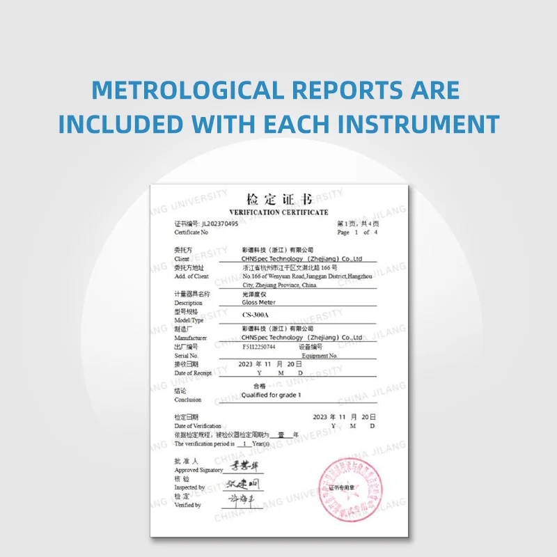 Novo Medidor de brilho portátil CS-300A pedra cerâmica ferragem detecção brilho