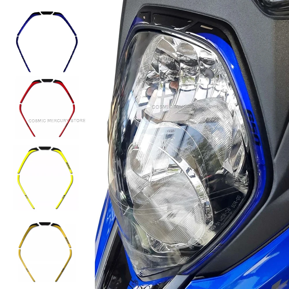 

For SUZUKI V-STROM 650 Motorcycle Protective Stickers Kit 3D Gel Epoxy Resin Stickers Motorcycle Headlight edge sticker