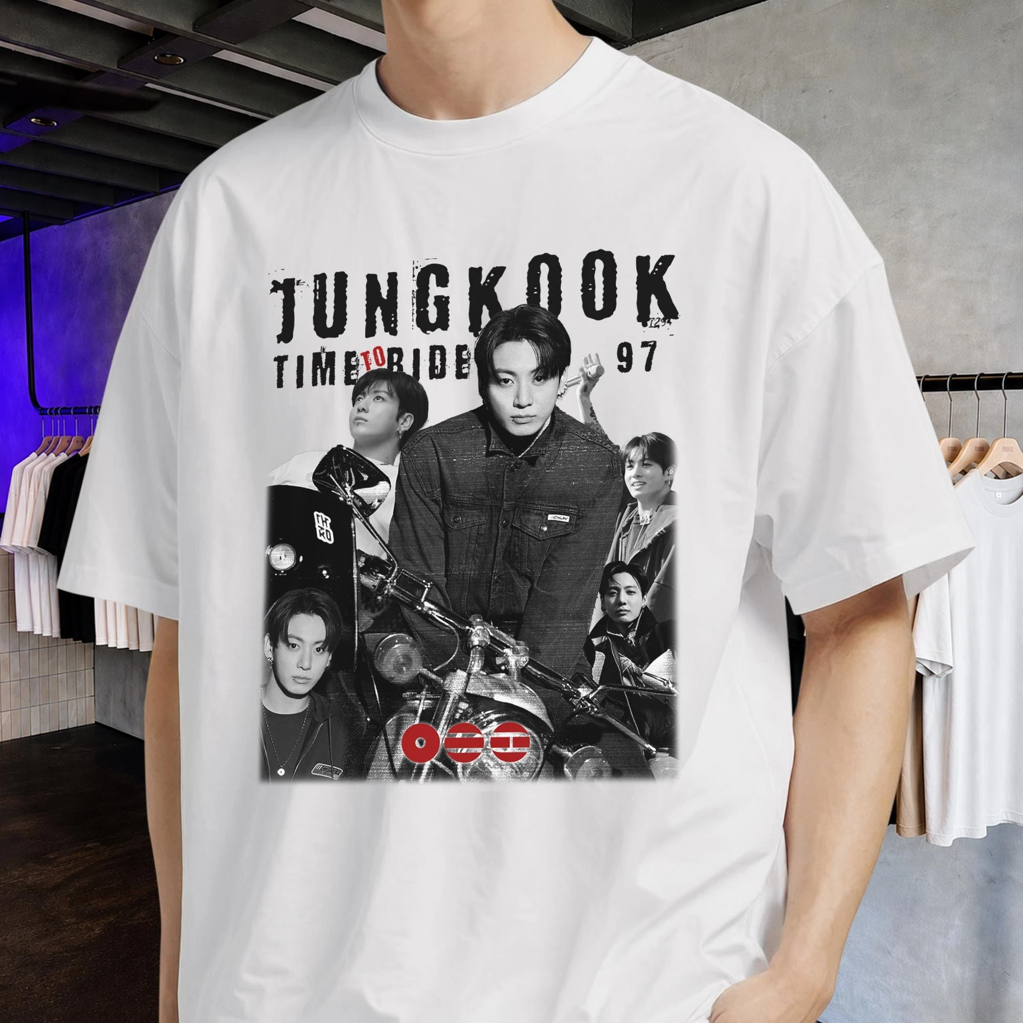 T-shirt K-pop BTS Jungkook avec motif graphique, Nouveau T-shirt unisexe en coton style coréen 2026, T-shirt ARMY tendance pour femme