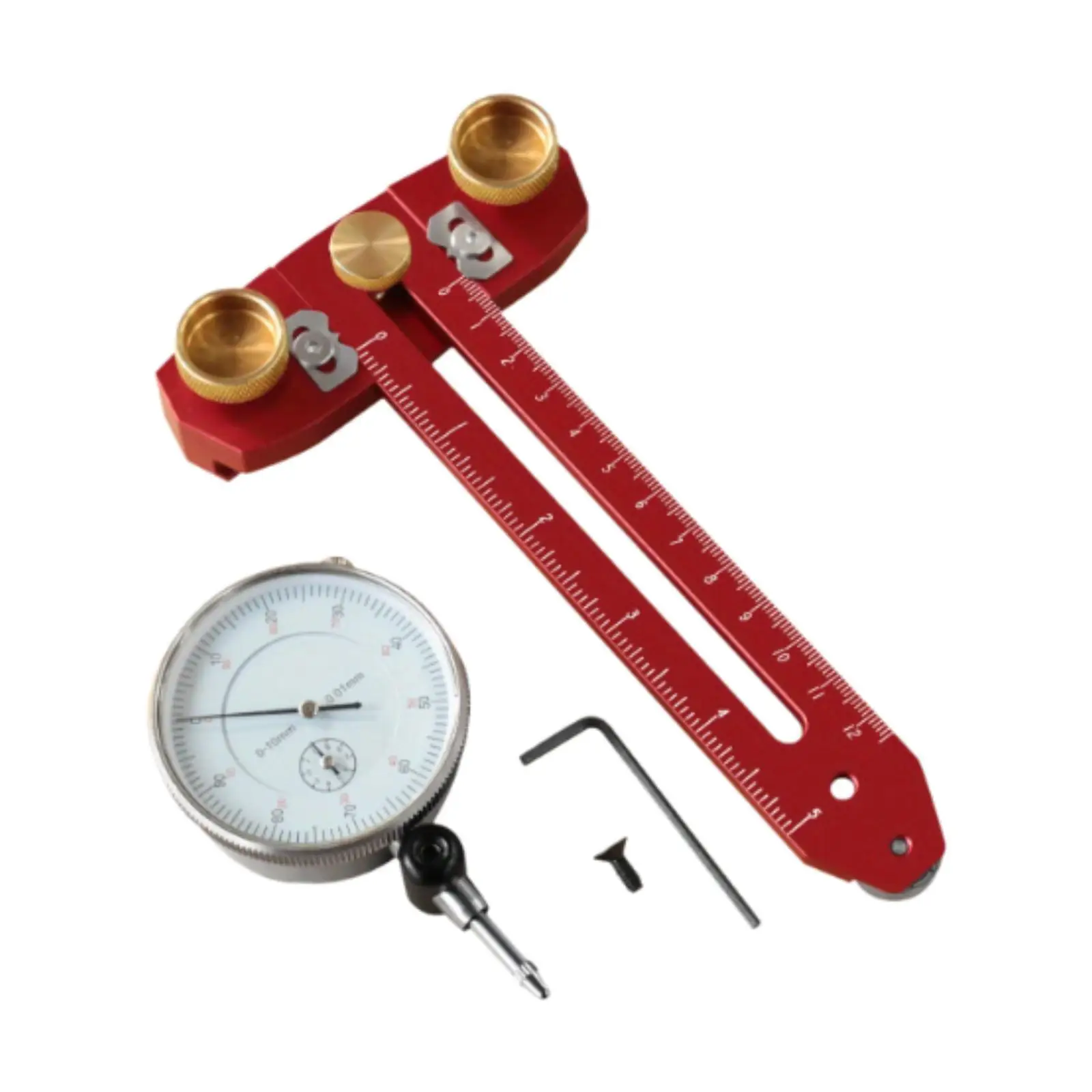 Table Saw Jig Guide Gauge for Aligning and Calibrating Red Thin Rip Jig