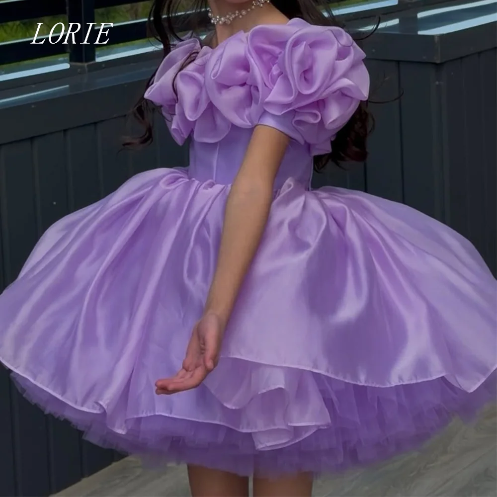 LORIE Luxury Flowers Dress For Girls Off The Shoulder Girl Birthday Gowns Child Ceremony Girl Dress Customized 2026