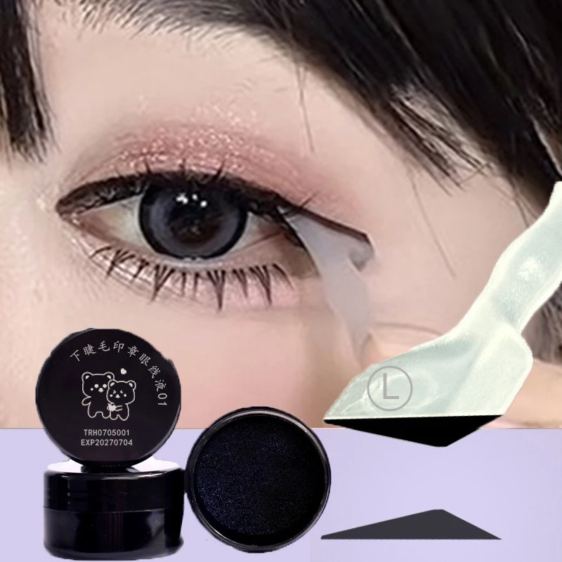 Plantilla de Maquillaje para Ojos: Sello de Delineador Líquido DIY para Extensión de Pestañas, Resistente al Agua, de Larga Duración y Secado Rápido
