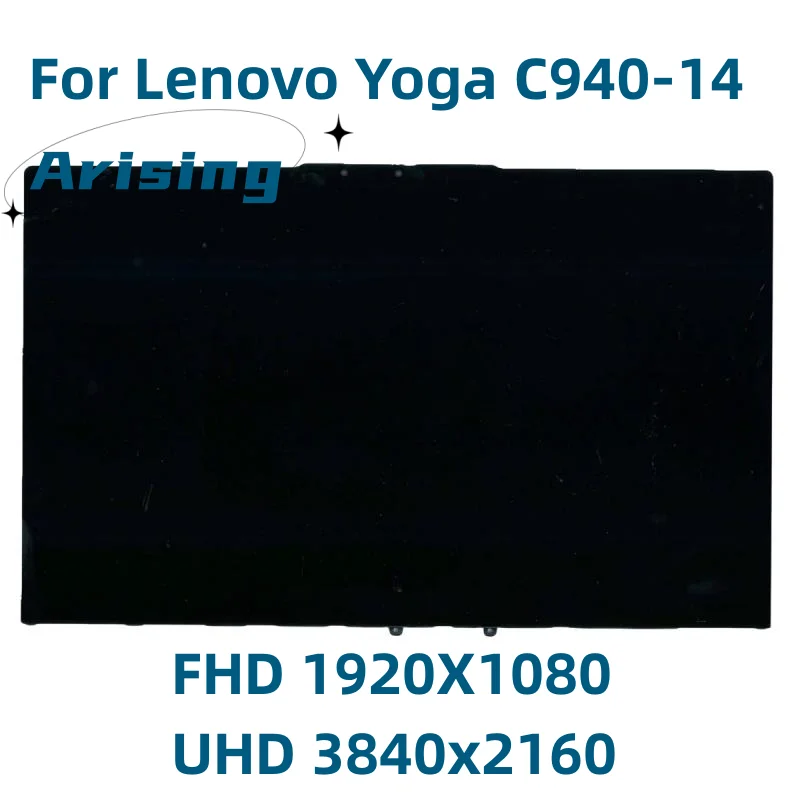 LCD Touch Display Screen For Lenovo Yoga C940-14 C940-14IIL 81Q9 FHD UHD 4K Assembly 5D10S39596 5D10S39595 Panel LP140WF9 SPE2