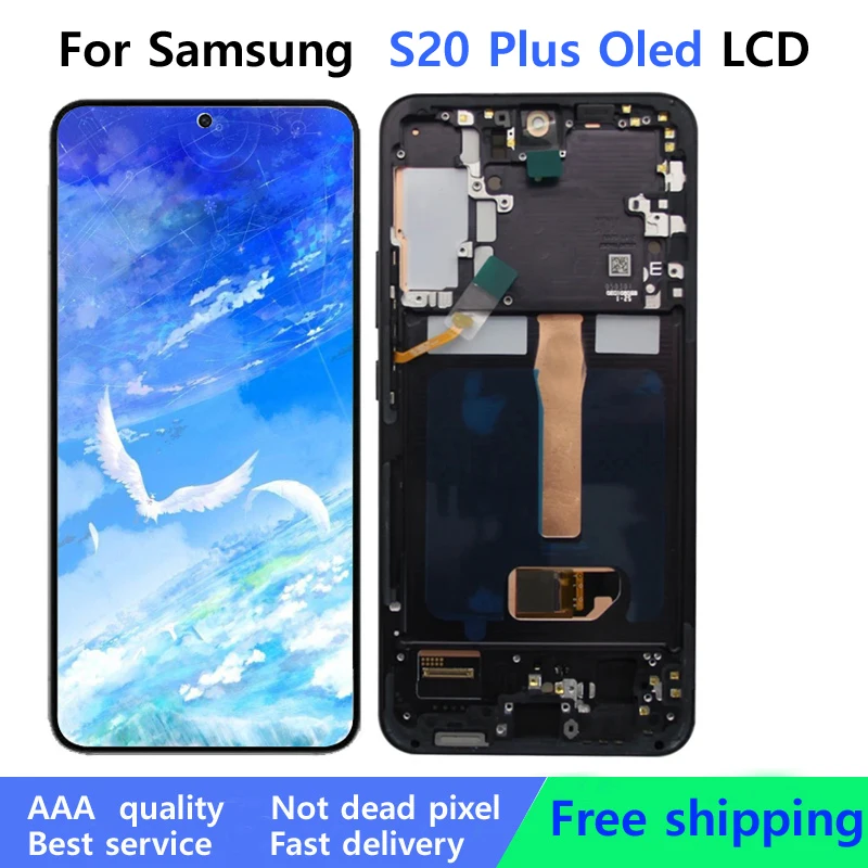 Tested New OLED Display For Samsung Galaxy S22 Plus LCD Display S906B S906U S906N LCD Touch Screen Assembly Replacement Parts