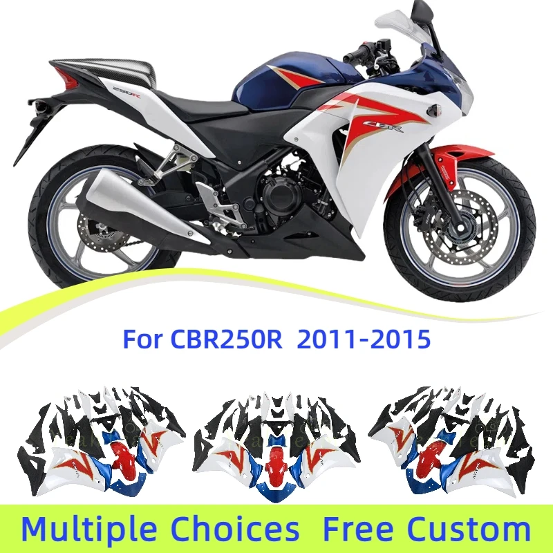 Fit For 2011-2016 HONDA CBR250 Motorcycle Fairing Set OEM Replacement ABS Plastic Body Cover,White Blue Red