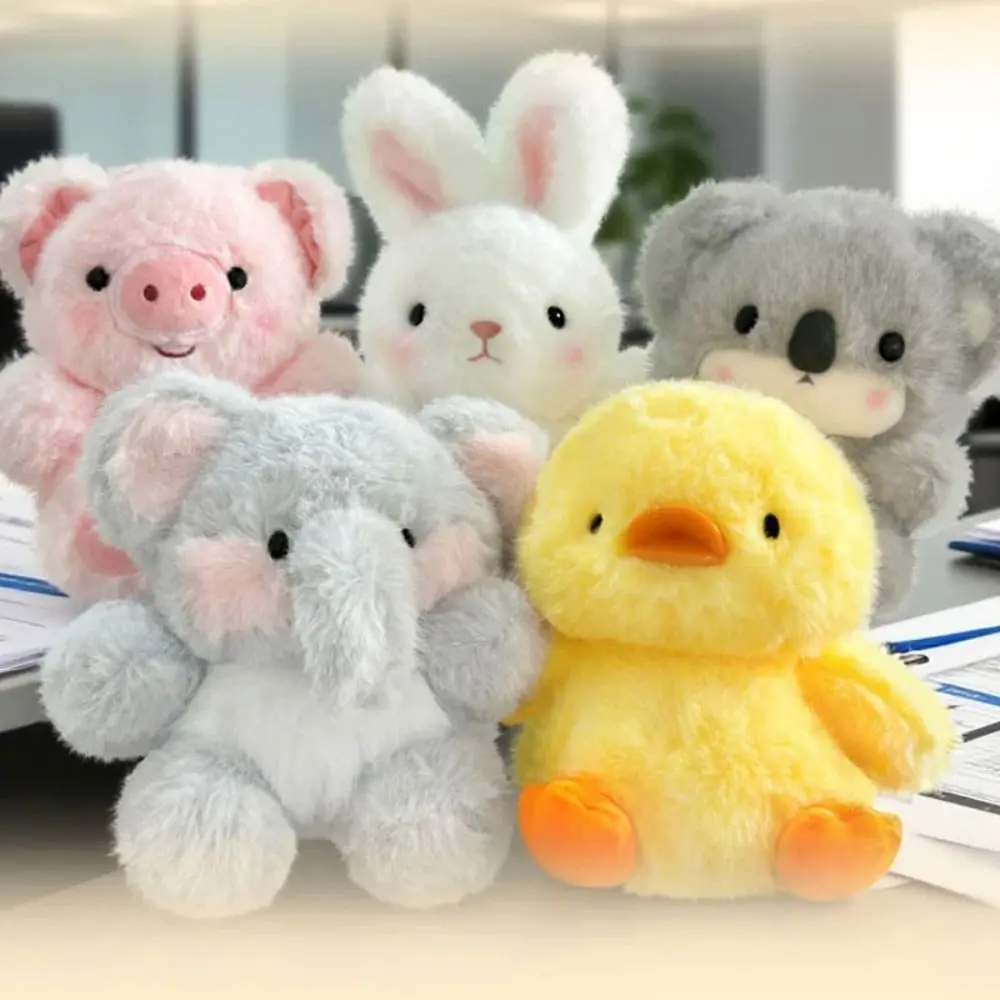 Duck Simulation Pig Plush Toy PP Cotton Standing Koala Plush Doll Stuffed Animal Lifelike Elephant Plush Doll Home Decor