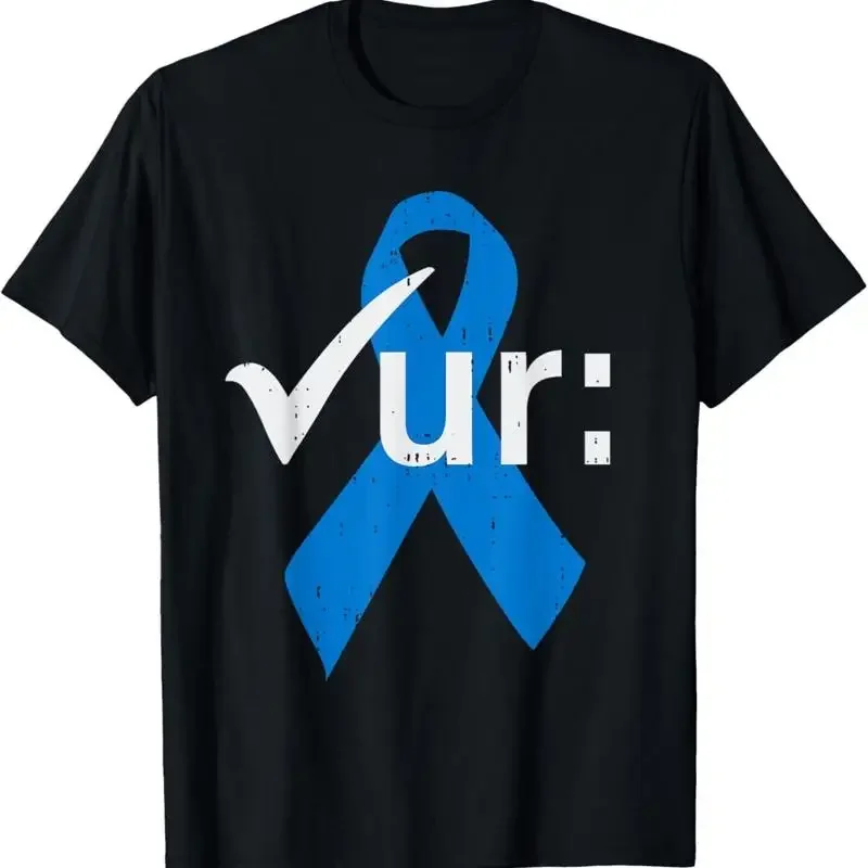 Colorectal Colon Cancer Awareness Blue Ribbon Colonoscopy T Shirt