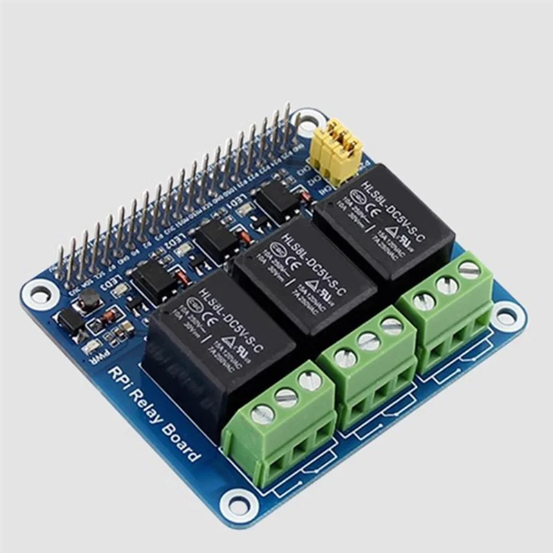 SCLS 1 قطعة 3 قناة لوحة تمديد التتابع الأزرق PCB مع عزل Optocoupler لراسبيري Pi 5 4B 3B + 3B صفر 2 واط