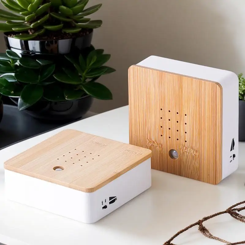 Portátil chirping caixa de som claro mini inteligente animal ruído máquina simulação automática cantando caixa pássaro quarto