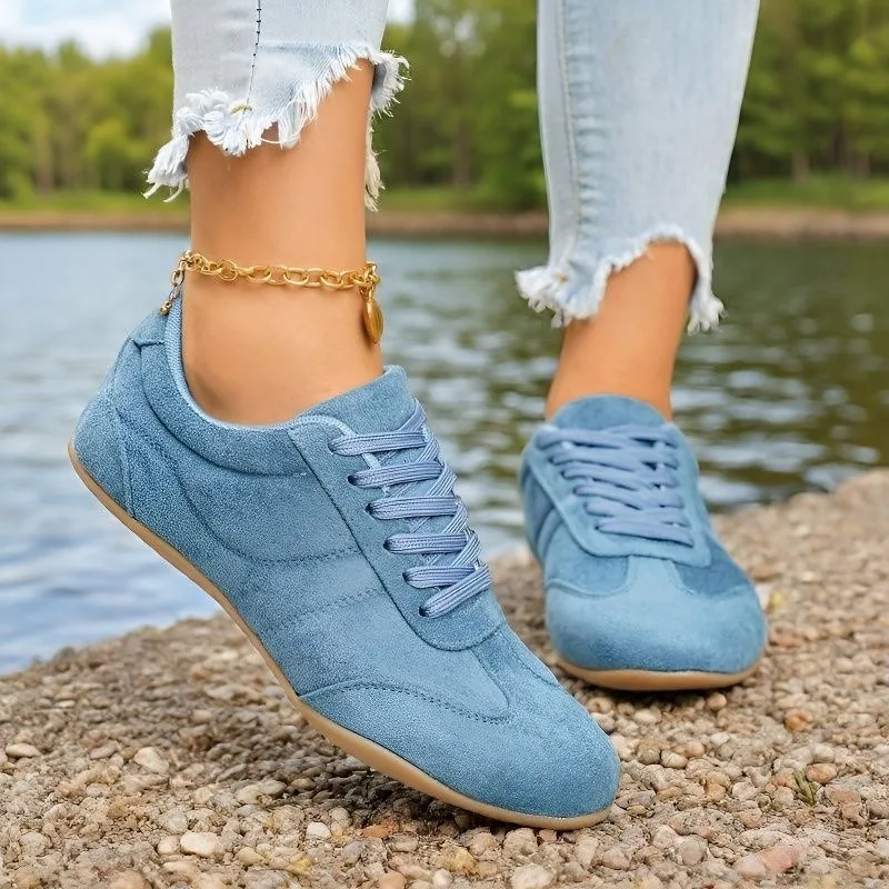 Women's Casual Flat-soled Non-slip Wear-resistant Sport Shoes Spring Autumn Round-toe Soft and Comfortable Women Single Shoes view 4
