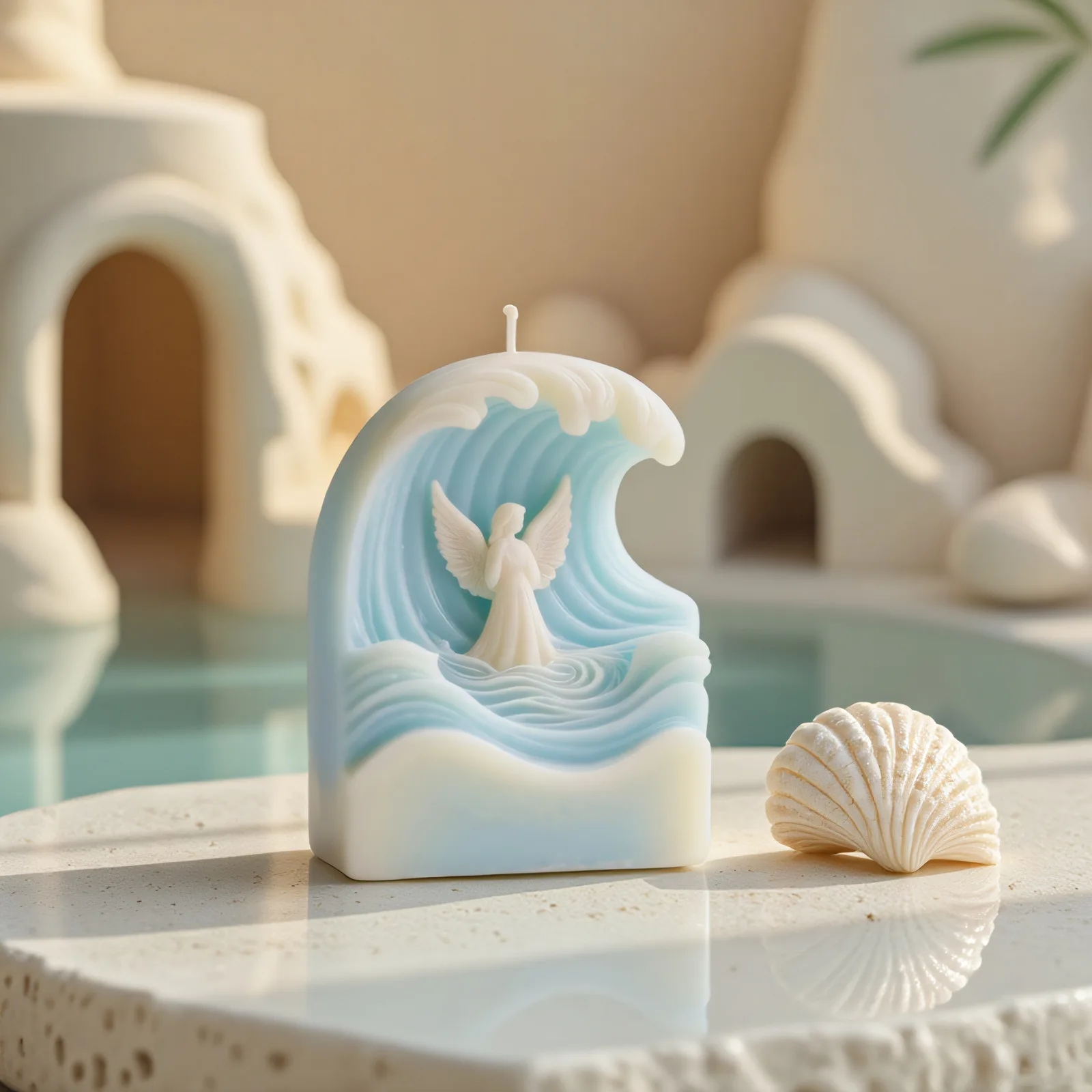 

Wave Angel Aromatherapy Candle Silicone Mold DIY Angel Shape 3D Handmade Epoxy Resin Gypsum Soap Making Mould Home Decor