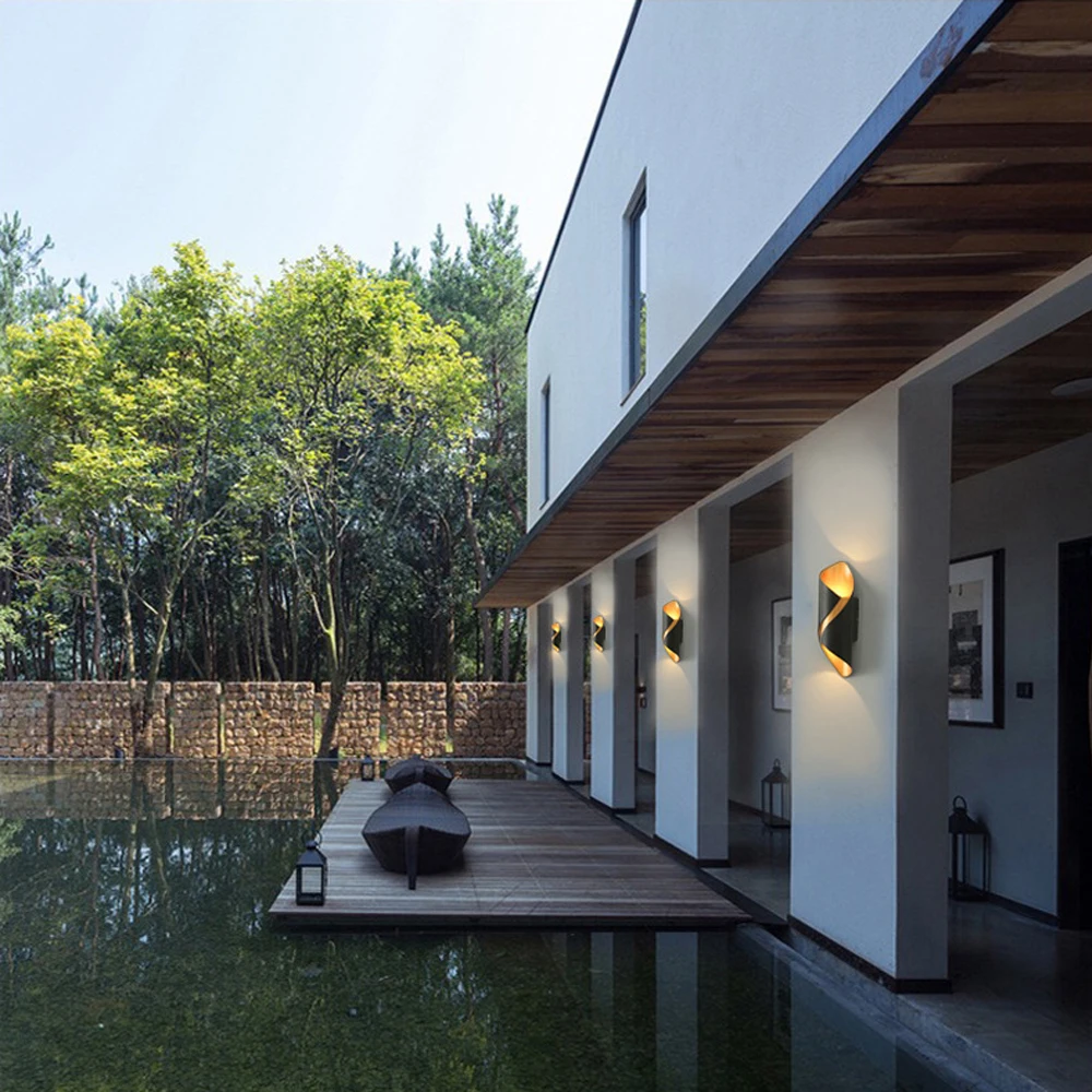 الحديثة 10 واط LED الشمعدان الجدار للماء ، داخلي في الهواء الطلق صعودا وهبوطا الجدار مصباح لغرفة المعيشة غرفة نوم المدخل الشرفة حديقة الفناء