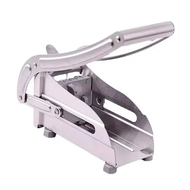 French Fries Slicer Potato Chips Maker Stainless Steel Potato Cutter Manual Vegetable Cutter Potatoes Chips Maker Kitchen Tools