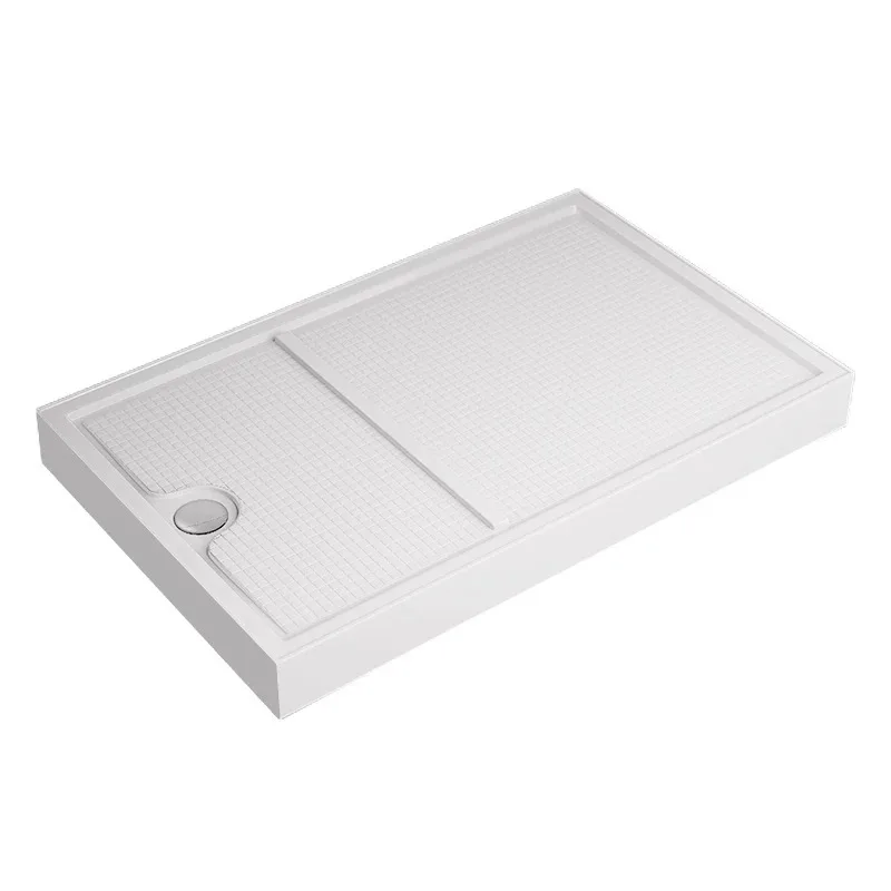 Thickened and enlarged shower room base bottom basin arc fan-shaped rectangular non-slip dry and wet separation base plate