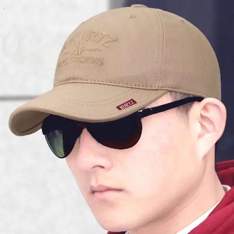 Men's Baseball Cap Short Brim Sporty Outdoor Mountain Climbing Hat Versatile for All Seasons Stylish Duckbill Cap
