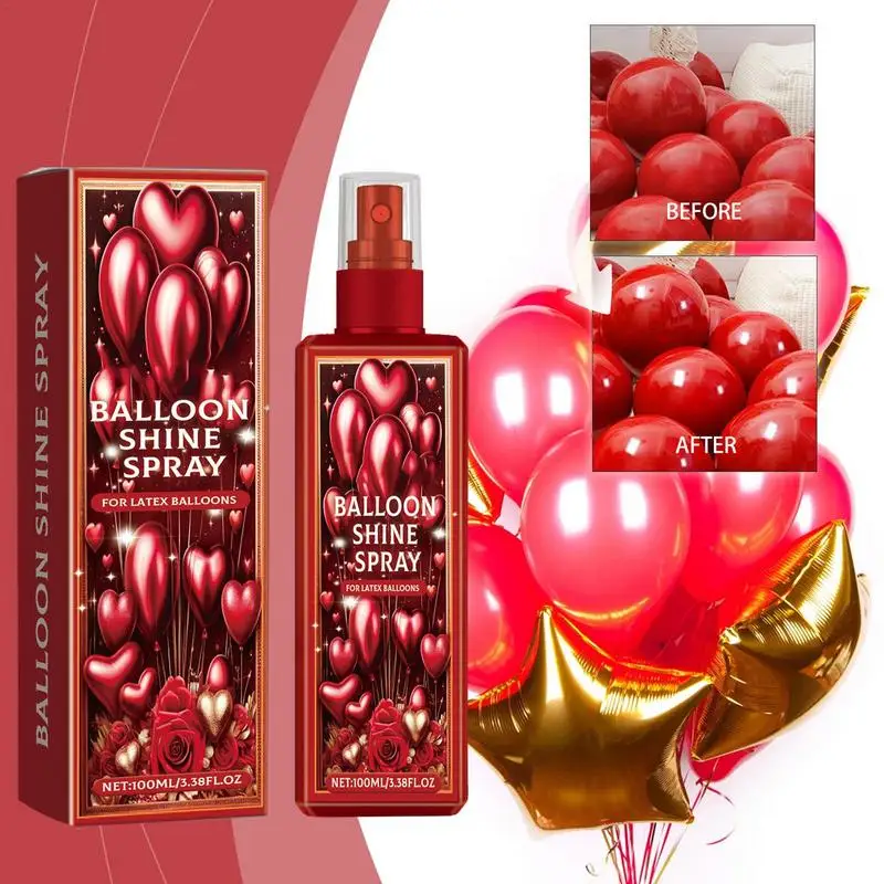 Balloon Gloss Spray Latex Balloon Gloss Shine For Brilliant Appearance Quick Drying High Shine Spray Balloon Glow Vibrant Latex