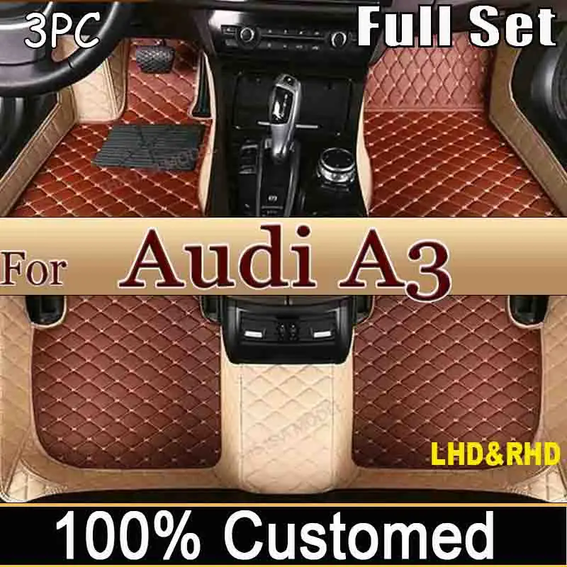 

Автомобильный напольный коврик на заказ для Audi A3 8P 2004 ~ 2010 Прямая поставка аксессуары для интерьера центра 100% подходит для кожаных ковров ковриков подставки для ног
