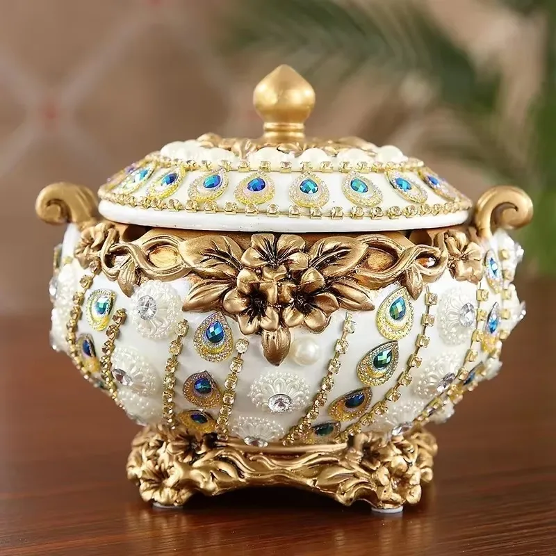BJ-9  Fruit Plate Large Living Room Home Creative Luxury Dried Fruit Plate Ornament
