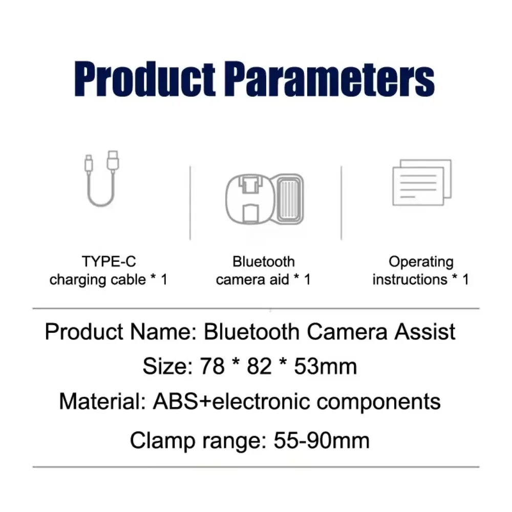 ที่จับโทรศัพท์ที่วางโทรศัพท์บลูทูธที่วางรูปถ่ายโทรศัพท์มือจับพร้อมรีโมทคอนโทรล Bluetooth สําหรับการถ่ายภาพวิดีโอเซลฟี่ Vlog