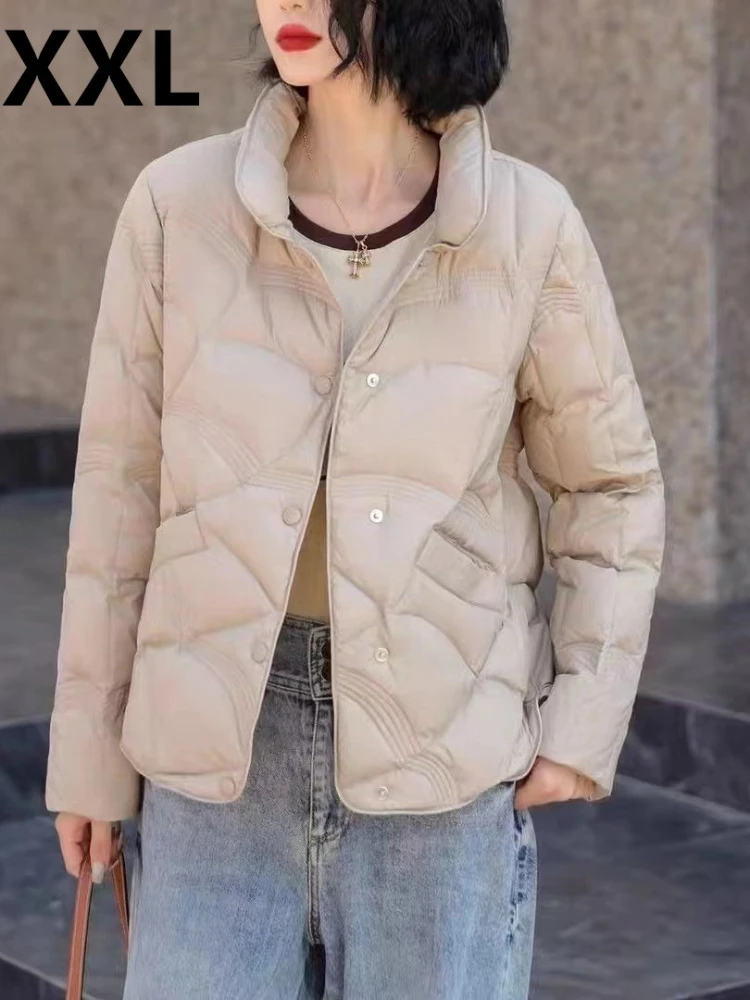 Women Jacket 2025 New Autumn Winter Parkas Female Light Thin Down Coat Female Casual Short Warm Basic Outerwear Ladies Top