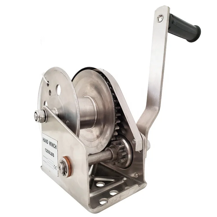 1200-2600 LBS Self-braking Hand Winch 304 Stainless Steel Hand Winch Tractor