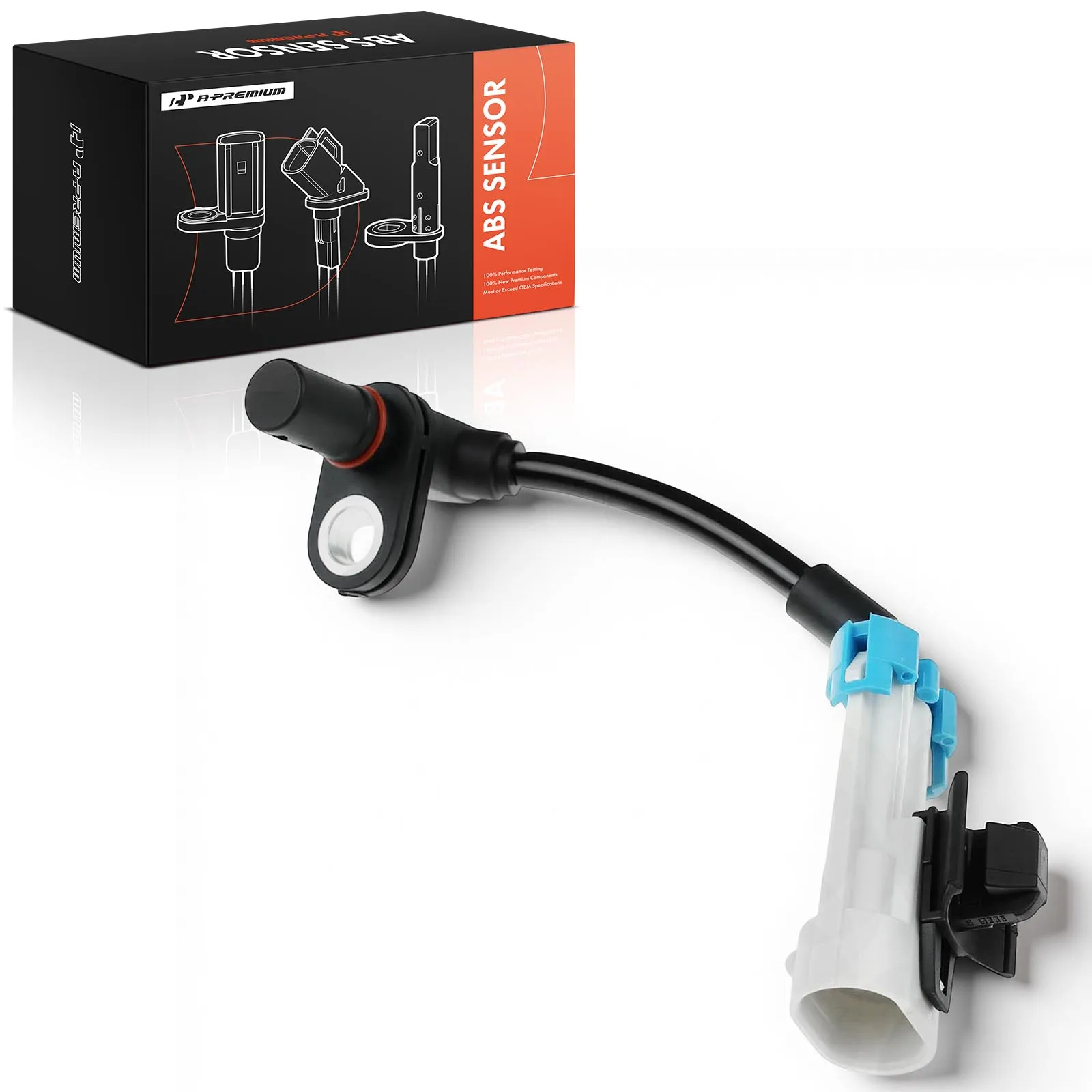A-Premium Front Driver or Passenger Side ABS Wheel Speed Sensor for Chevrolet Equinox 2007-2009 Captiva Sport 2012-2015 8