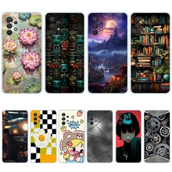 S3 colorful song Soft Silicone Tpu Cover phone Case for Samsung Galaxy a13/a32 4G