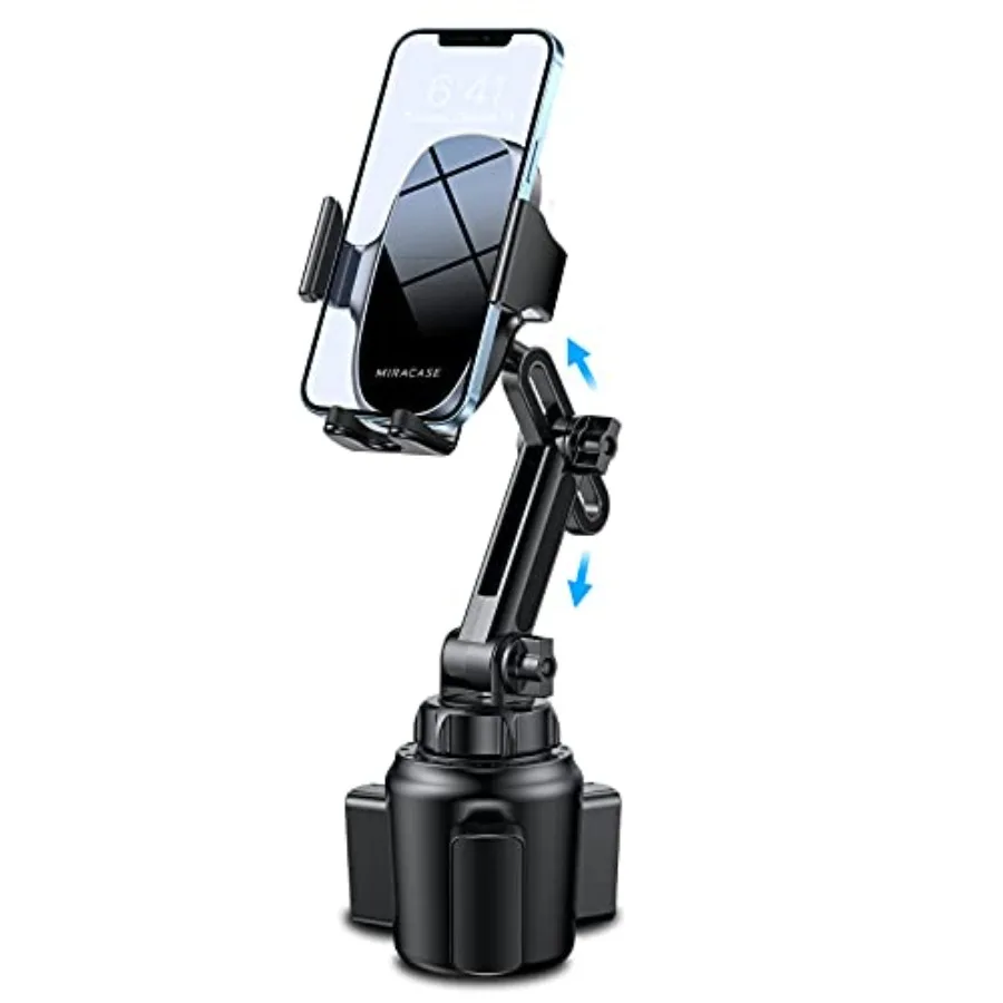 

[Upgraded Version] Cup Phone Holder for Car, Universal Adjustable Long Neck Car Phone Mount Cradle Friendly Compatible with iPh
