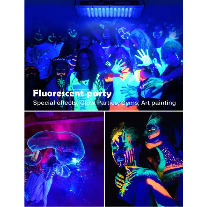 Imagem -05 - Casa Luz Preta Festa uv Led Blacklight 50w 100w 150 Ultravioleta 395nm Iluminação de Palco Fluorescente para Crescer no Escuro Mostrar