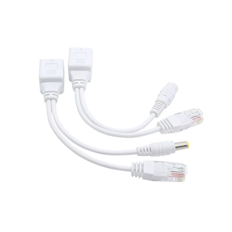 Passive PoE Injector and PoE Splitter with DC5.5x2.1 mm RJ45 Connectors