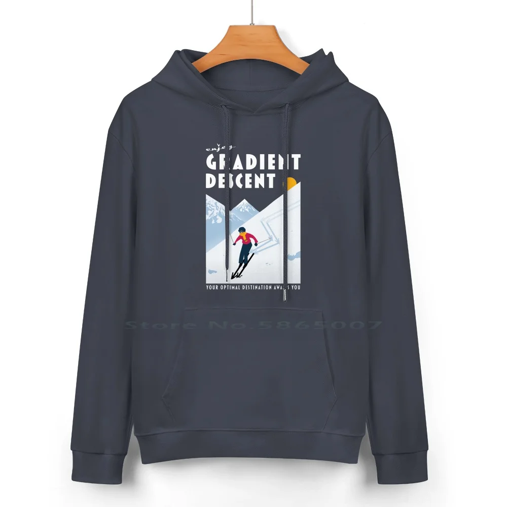 Enjoy Gradient Descent Pure Cotton Hoodie Sweater 24 Colors Ml Machine Learning Computer Science Data Science Statistics