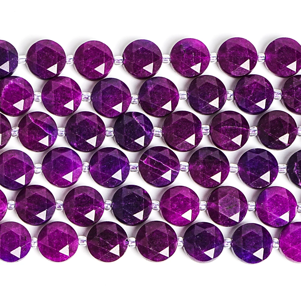 Natural Purple Sugilite Stone Beads for Jewelry Making DIY Bracelet Necklace Accessories Energy Healing Power Stone Beads
