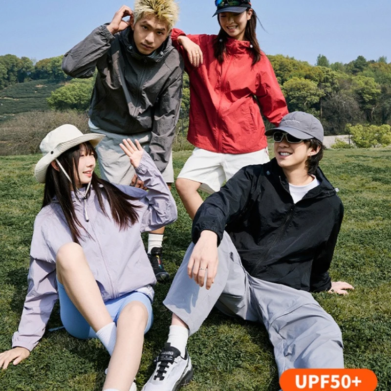 Outdoor Fishing UV Protection Jacket Couple Quick Drying Skin Coats UPF50+ New Ultra-thin Sun Protection Clothing Unisex Trendy