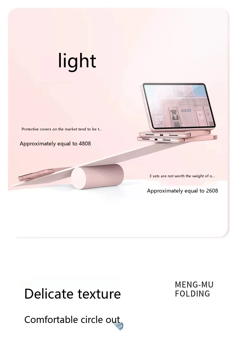 Für Xiaomi Pad Redmi Pad 12,4 12,1 11 10,6 9,7 Zoll Silikon Magnetische Stoßfeste Sleep-Wake-Hülle – Detail 12