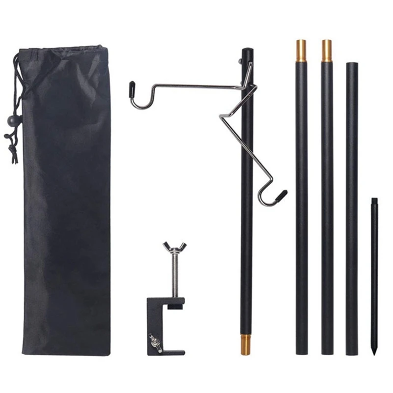 

DW-Detachable Camping Lantern Lamp Bracket Mount Portable Storage Hook Tent Table Hanging Light Holder Fixing Stand