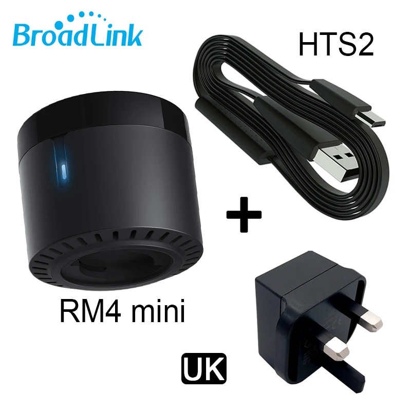 Originele Broadlink RM4 Mini IR-afstandsbedieningsschakelaar Wifi Smart Bluetooth-controller HTS2-sensor voor Alexa Google Home Assistant