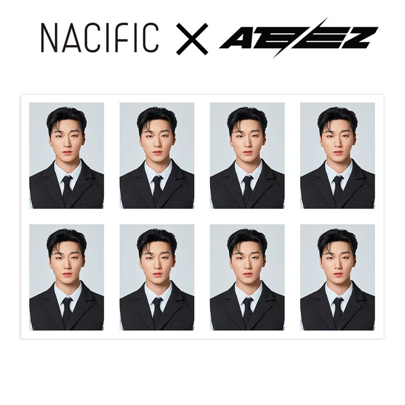 1pcs/set ATEEZ Group ID Photo 2024 NACIFIC Album LOMO Card 1 Inch