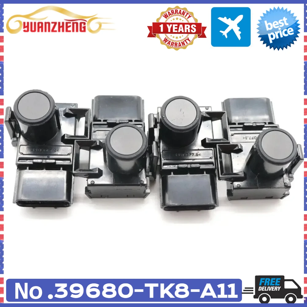 4PCS For 2011-2013 Honda Odyssey For 2012-2013 Honda Pilot 39680TK8A11 39680-TK8-A11 Black PDC Bumper Parking Sensor