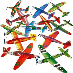 5Pcs Game Airplane Foam Airplane Model DIY Hand Throw Aircraft Flying Glider Toy Planes Plast Party Bag Fillers Children Toys