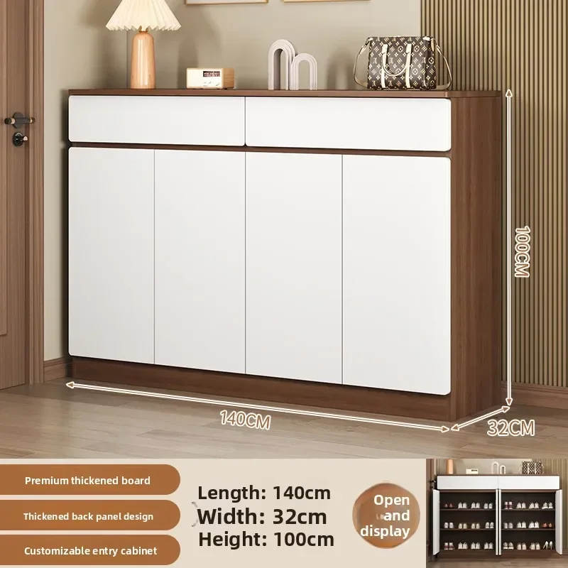 Multi-functional household goods Shoe Cabinet Large Capacity Door Integrated Cabinet Household Floor Storage Locker Shoe Rack