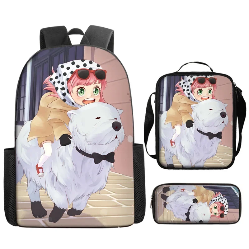 3 pz SPY X FAMILY Ania Anime zaino Anya Forger studente zainetto borsa a tracolla Cosplay bambini Kawaii borsa da viaggio regali per bambini