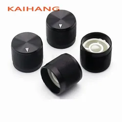 2PCS 17×15mm Aluminium alloy knob potentiometer Amplifier volume Knob Electronic Instruments switch cap D Shaped Inner Hole 6mm