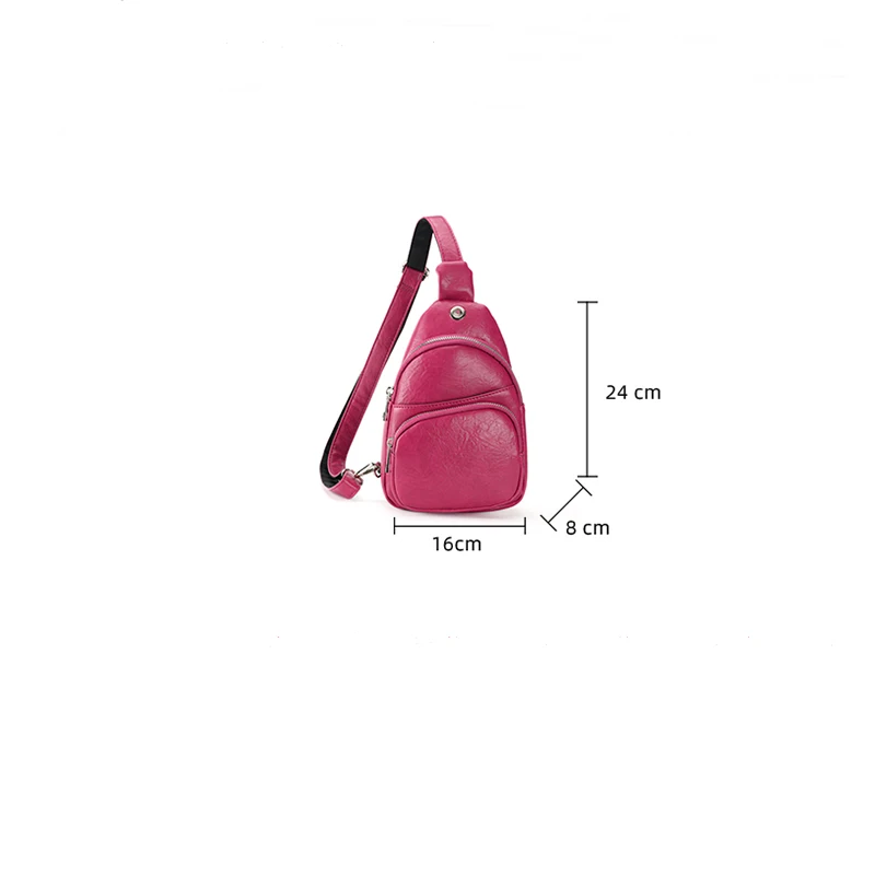 2024 New Women\'s Chest Bag Fashion Korean Style Casual Sports Shoulder Bag Versatile Chest Crossbody Backpack