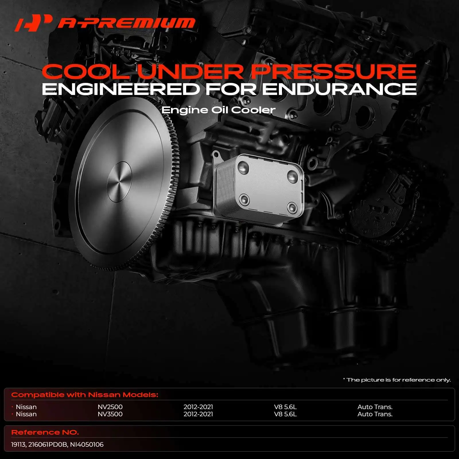 A-Premium Automatic Transmission Oil Cooler for Nissan NV2500 NV3500 2012-2021