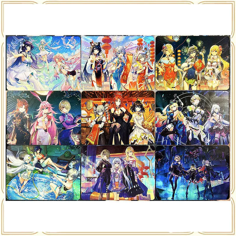 

Anime ACG Sexy Cards Goddess Story DIY Collection Christmas Birthday Gifts Yoimiya Miko Raiden Shogun Boy Toys Battle Game Cards