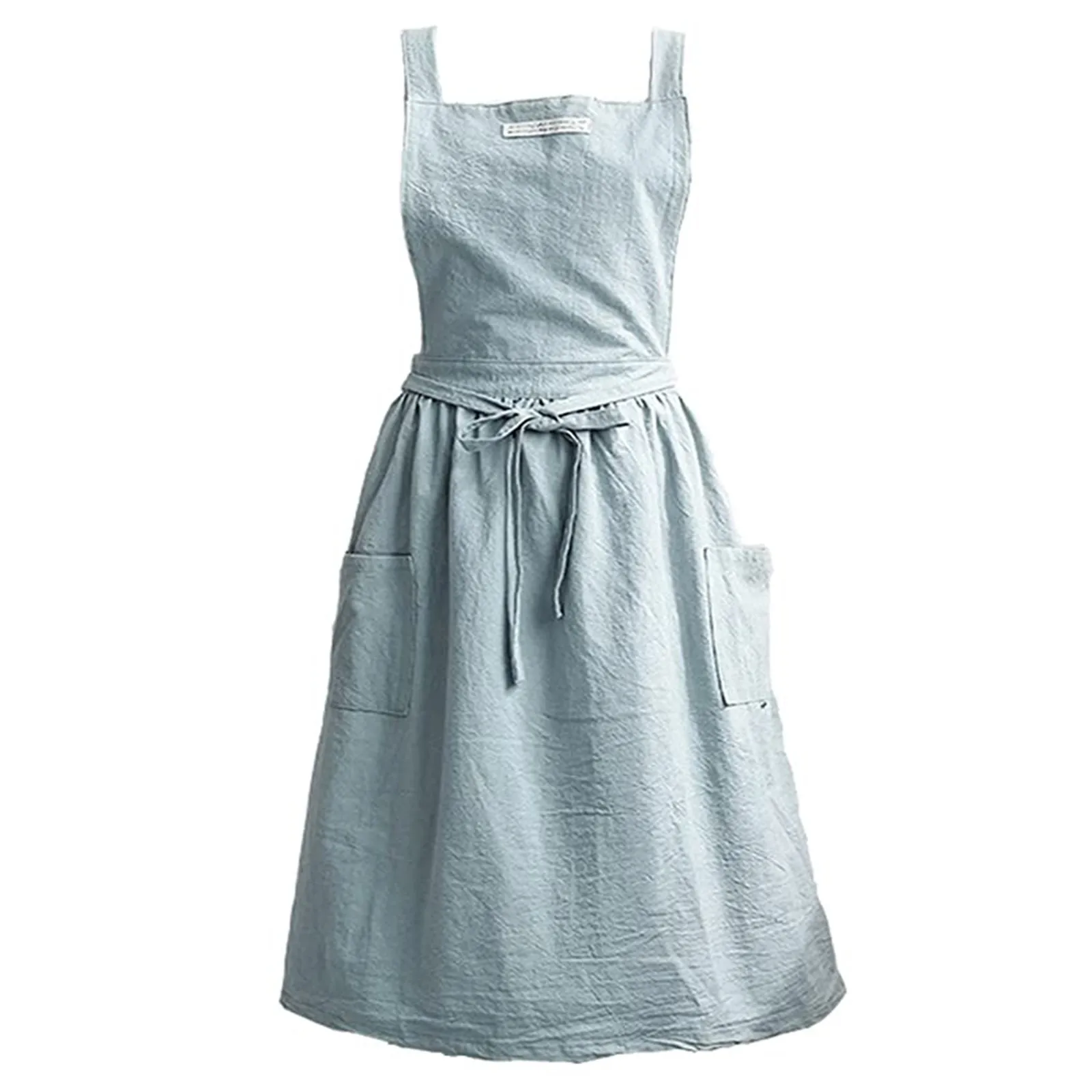 Soft Cotton Kitchen Cooking Apron Cross Band Design On The Back Minimalist Apron Suitable Cooking Dining Commercial Restaurants