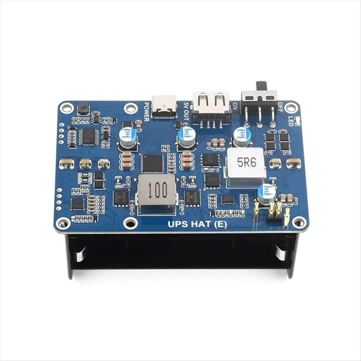 VivaA72Z UPS HAT (E) For 5/4B/3B+, Bi-Directional Fast Charging, 5V 6A Output, Pogo Pins Connector