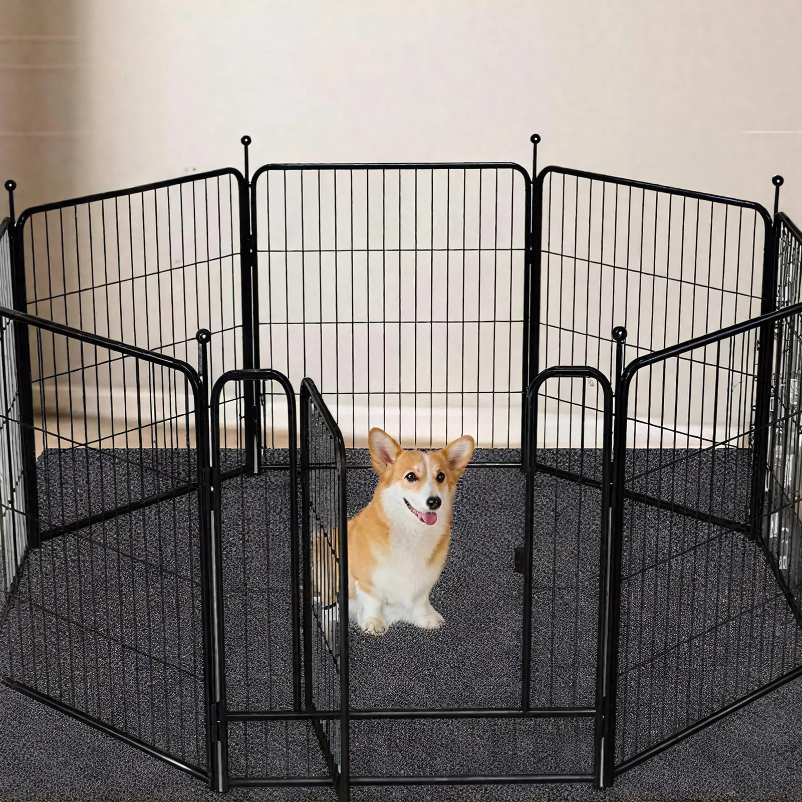 Dog Playpen Mat Washable Dog Crate Pad Liner For Kennel Training Anti-Slip Reusable Fast Urine Absorption Playpen Pad For